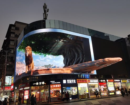 3d outdoor advertising led display screen