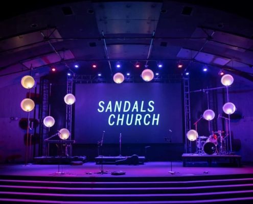 LED display screen for church