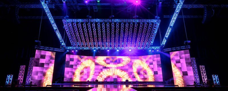 LED screen stage decoration